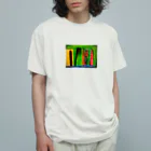 colmena-artの窓の外 オーガニックコットンTシャツ