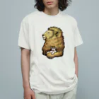 もけけ工房 SUZURI店のカブと獅子(カラー) Organic Cotton T-Shirt