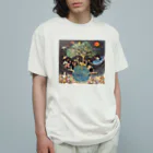 Ryncosmogonyの青い星の仲間たち オーガニックコットンTシャツ