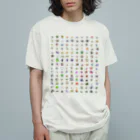 カジテツ玉子の【新】カジモン（ドット絵）オーガニックコットンTシャツ Organic Cotton T-Shirt