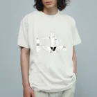 hug∞handのボーリングガール オーガニックコットンTシャツ