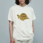 カメの歩みのヒョウモンガメ オーガニックコットンTシャツ