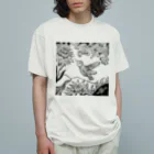 ソラネコ本舗（meg－micro）のハチドリの夢（透過） オーガニックコットンTシャツ