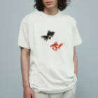 アオタの金魚 オーガニックコットンTシャツ