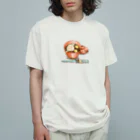 kaoru@nekomangakakuyoのお汁粉食べた？おしるこねこ Organic Cotton T-Shirt