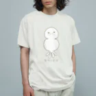 さきまるらんどのもちくらげちゃん オーガニックコットンTシャツ