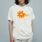 なぞなぞのたてがみ車輪ライオン オーガニックコットンTシャツ