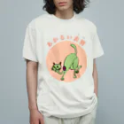 weevilのあかるい表情（猫） オーガニックコットンTシャツ