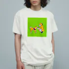 柴犬ポップライフ_眠る豆柴の柴犬ポップライフ_4 Organic Cotton T-Shirt