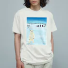東直子のお店のシロクマ・モノローグ オーガニックコットンTシャツ