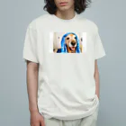 もじゃもじゃにこりのお風呂上がりにこり♪ Organic Cotton T-Shirt