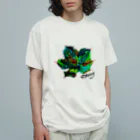 やすだのやつのアガベ雷神 オーガニックコットンTシャツ