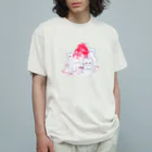 nya-mew（ニャーミュー）のかき氷大好き オーガニックコットンTシャツ