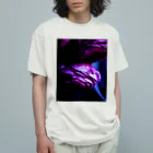 LysPourpreのPurple ranunculus Organic Cotton T-Shirt