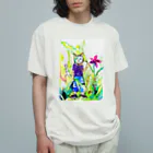 あおニャーマンの猫の少年 Organic Cotton T-Shirt