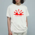 あさぎの眠すぎにわとり オーガニックコットンTシャツ