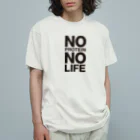 enjoy protein！プロテインを楽しもうのNO PROTEIN NO LIFE オーガニックコットンTシャツ