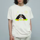greetenのキャバリアトライカラー癒し犬 Organic Cotton T-Shirt