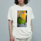 ぴー様と髭男の私がぴー様だ。ひだり向き Organic Cotton T-Shirt