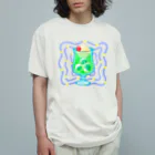 オカユの涼しげクリームソーダ オーガニックコットンTシャツ