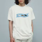 めぐセンセ（馬）のおうまのさんぽ Summer オーガニックコットンTシャツ