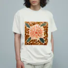 Chiyon 水彩とお花のアートの線香花火 Organic Cotton T-Shirt