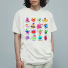 SHIHO NO WAの宇宙のかいぶつちゃん オーガニックコットンTシャツ