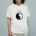 ドリゼラのおみやげ販売所のYin Yang Doodle オーガニックコットンTシャツ