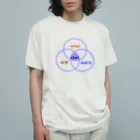 ハナのお店のサウナ（ベン図） オーガニックコットンTシャツ