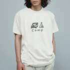 TOMOZOOのきゃんぷ オーガニックコットンTシャツ