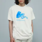 Nattsu.のアートショップの爽やか ペイントデザイン　Clear ノーマスク オーガニックコットンTシャツ