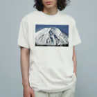 下田村の冠雪した富士山_003 Organic Cotton T-Shirt