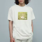 HOPEの遊び疲れた犬 オーガニックコットンTシャツ