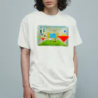 モタッティの庭の逆さまの家で踊る夢 Organic Cotton T-Shirt