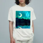 R☆worldの夏の夜空 オーガニックコットンTシャツ