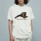 グレ猫工房のjust ask the lonely オーガニックコットンTシャツ