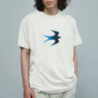 ツバメ堂の青い鳥 Organic Cotton T-Shirt