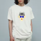 えあるもんすたーのくまのひと オーガニックコットンTシャツ