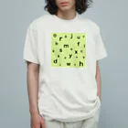 SORAのアルファベットたち オーガニックコットンTシャツ