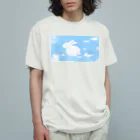 USAGI DESIGN -emi-のうさぎ雲 オーガニックコットンTシャツ