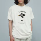 ari designのペンギンの夢(濃い色線) オーガニックコットンTシャツ