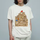 素材屋405番地のウゲロくま山盛り Organic Cotton T-Shirt