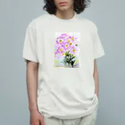 SUZURI.KEY-CHANの昼咲き月見草BF0902 Organic Cotton T-Shirt