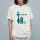 音声配信「移住の女神」公式グッズの移住の女神公式ファンTシャツ（地味色バージョン） オーガニックコットンTシャツ