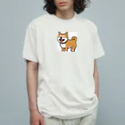 Shibainuteikokuのコミック柴犬 オーガニックコットンTシャツ