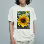 ま〜ぶる　ま〜ぶるのちょっぴり　まぶしい　ひまわり Organic Cotton T-Shirt