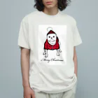 ナミノコ雑貨店のフレンチブルドッグ サンタ Organic Cotton T-Shirt