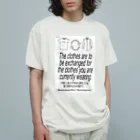 点在する展示空間の『交換されるための服』 Organic Cotton T-Shirt