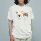 みきぞーん｜保護猫 ミッキー画伯と肉球とおともだちのrom & sol Organic Cotton T-Shirt