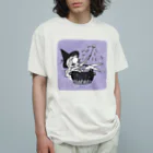 Mizna WadaのBlack Cauldron オーガニックコットンTシャツ